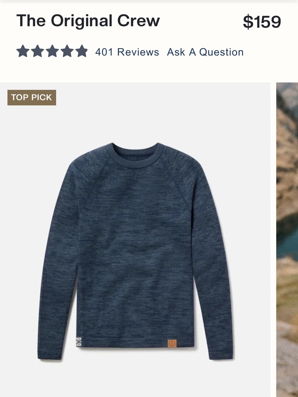 PAKA Alpaca Men's Navy Crewneck Sweater NWT